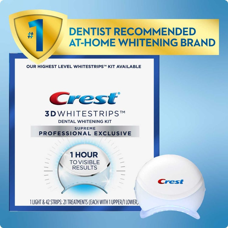 Crest 3D Whitestrips Supreme Professional Exclusive with LED Light, 4 kt/cs
