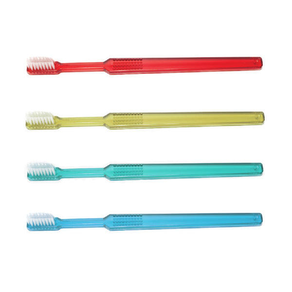 Pre-Pasted Disposable Toothbrush, 39 Tufts, Four Color Assortment Q10917