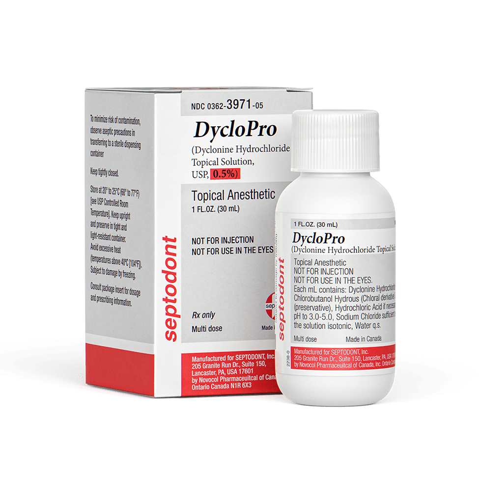 Septodont DycloPro Dyclonine Hydrochloride Topical Solution, 1 fl oz jar 99510