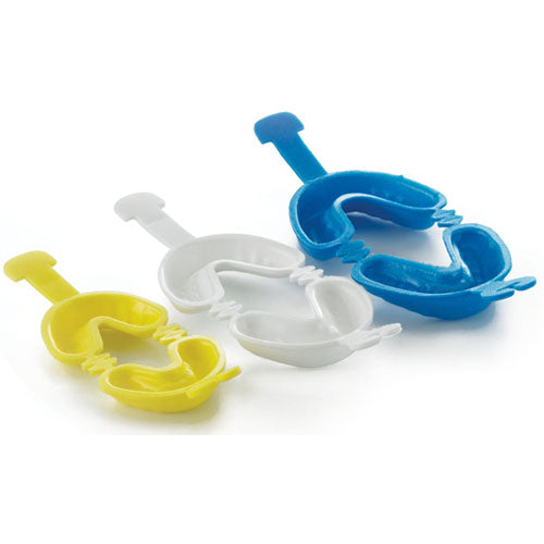 Medicom | DentiCare Disposable Fluoride Gel Trays, Hinged - Blue 50/Bag. Hinged | 10029-MUN