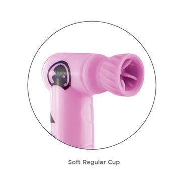 Pac-Dent | FUNimal Pedo disposable prophy angles, pedo soft cup assorted, 100/box | 167-100P