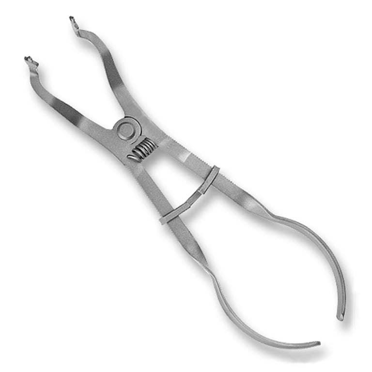 SurgiMac | Ivory Rubber Dam Clamp Forceps, Stainless Steel, Eco Series, 1/Pk | 12-1103-E