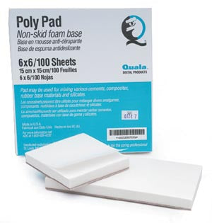 Mixing Pads, 6" x 6" Poly, 100/pad, 6 pads/pk 20307220