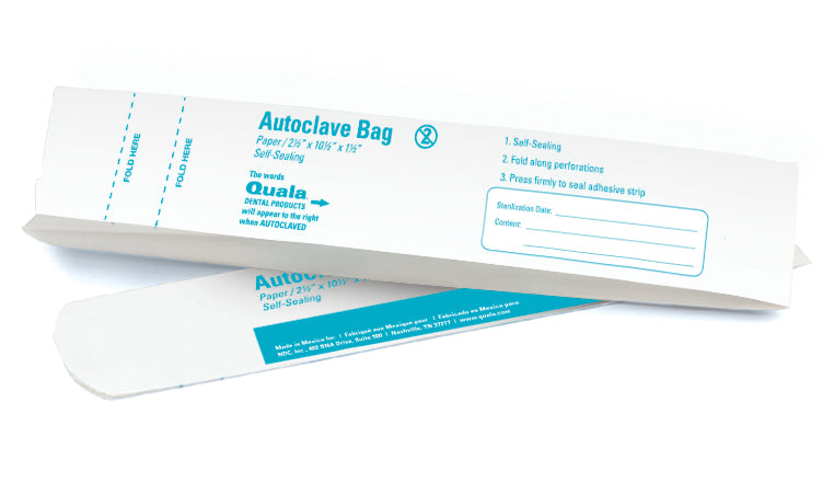 Autoclave Paper Pouches, 2½" x 1½" x 10½", 1000/bx, 4 bx/cs OCA