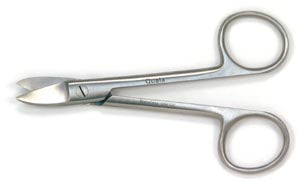 Scissors Crown & Gold Curved Smooth 4½" QSCGC