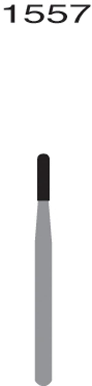 FG1557 Straight Round End X-Cut Fissure, 10/pk Q2060018