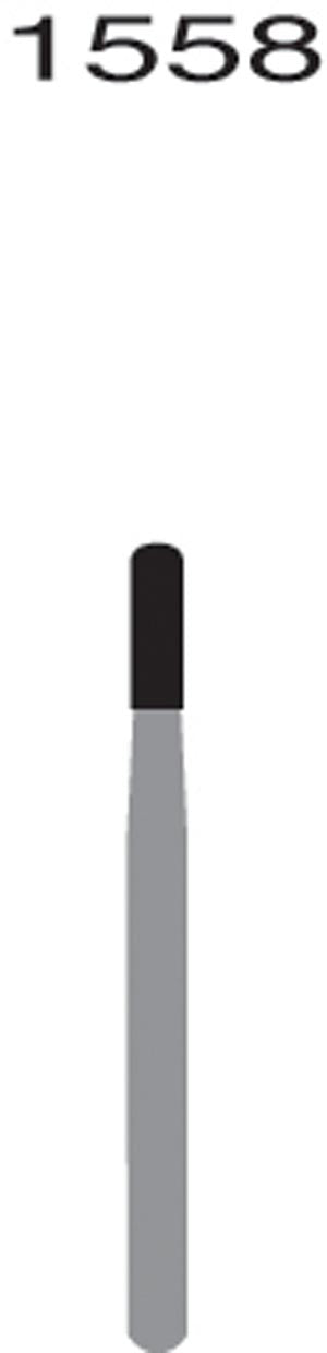 FG1558 Straight Round End X-Cut Fissure, 10/pk Q2060020