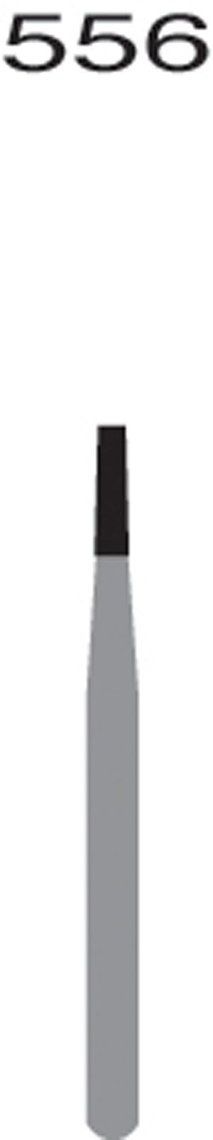 FG556 Straight Flat End X-Cut Fissure, 10/pk Q2060089