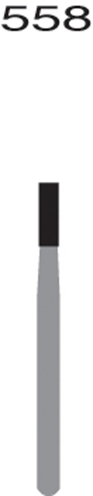 FG558 Straight Flat End X-Cut Fissure, 50/pk Q2050093