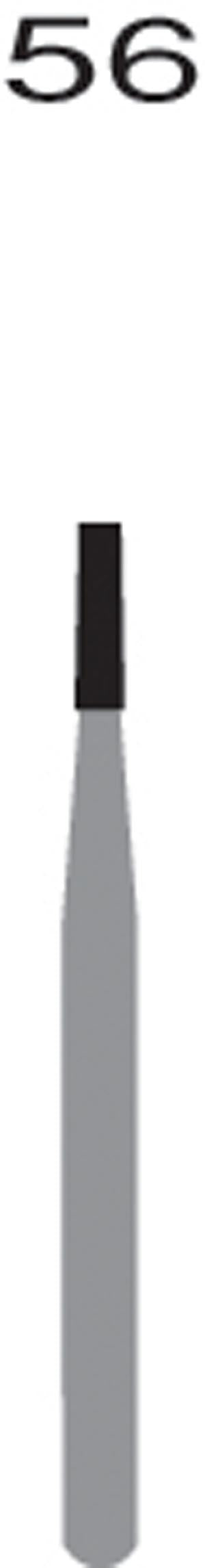 FG56 Straight Flat End Fissure, 10/pk Q2060096