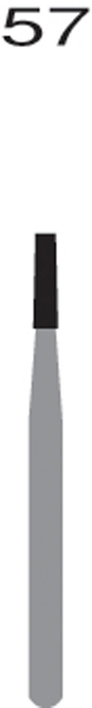 FG57 Straight Flat End Fissure, 10/pk Q2060099