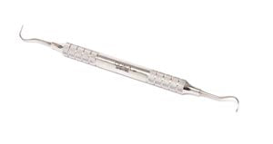 Titanium Implant Scaler, Anterior Offset Sickle 6/7, #6 Handle SIH6H7/6Q