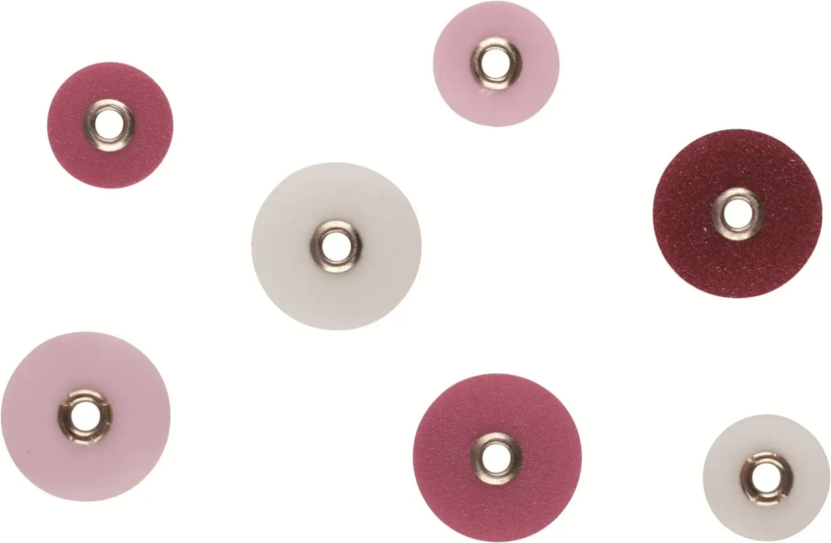 SeptoDiscs Kit Assorted Abrasive Discs 120 Assorted 1/2” and 1 Pop-On Mandrel 01C4001