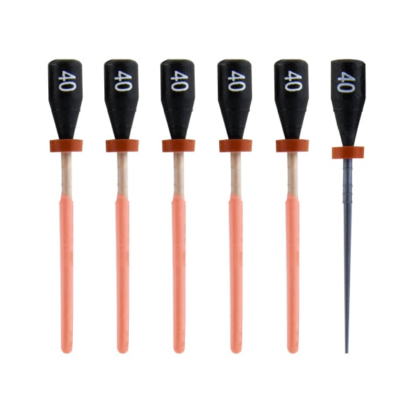 Pac-Dent | One File G Gutta Percha Carrier Obturators, 5 x Obturators + 1 Verifier | OOG-40