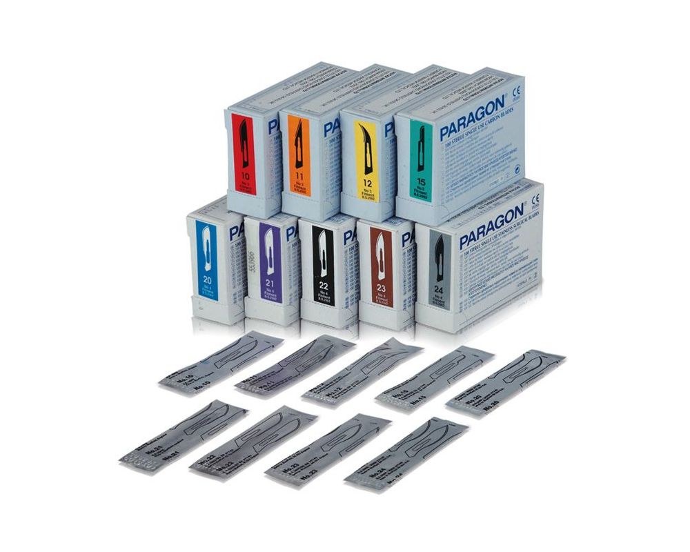 Medicom | Paragon Disposable Sterile Blades, Carbon Steel | 90010-10