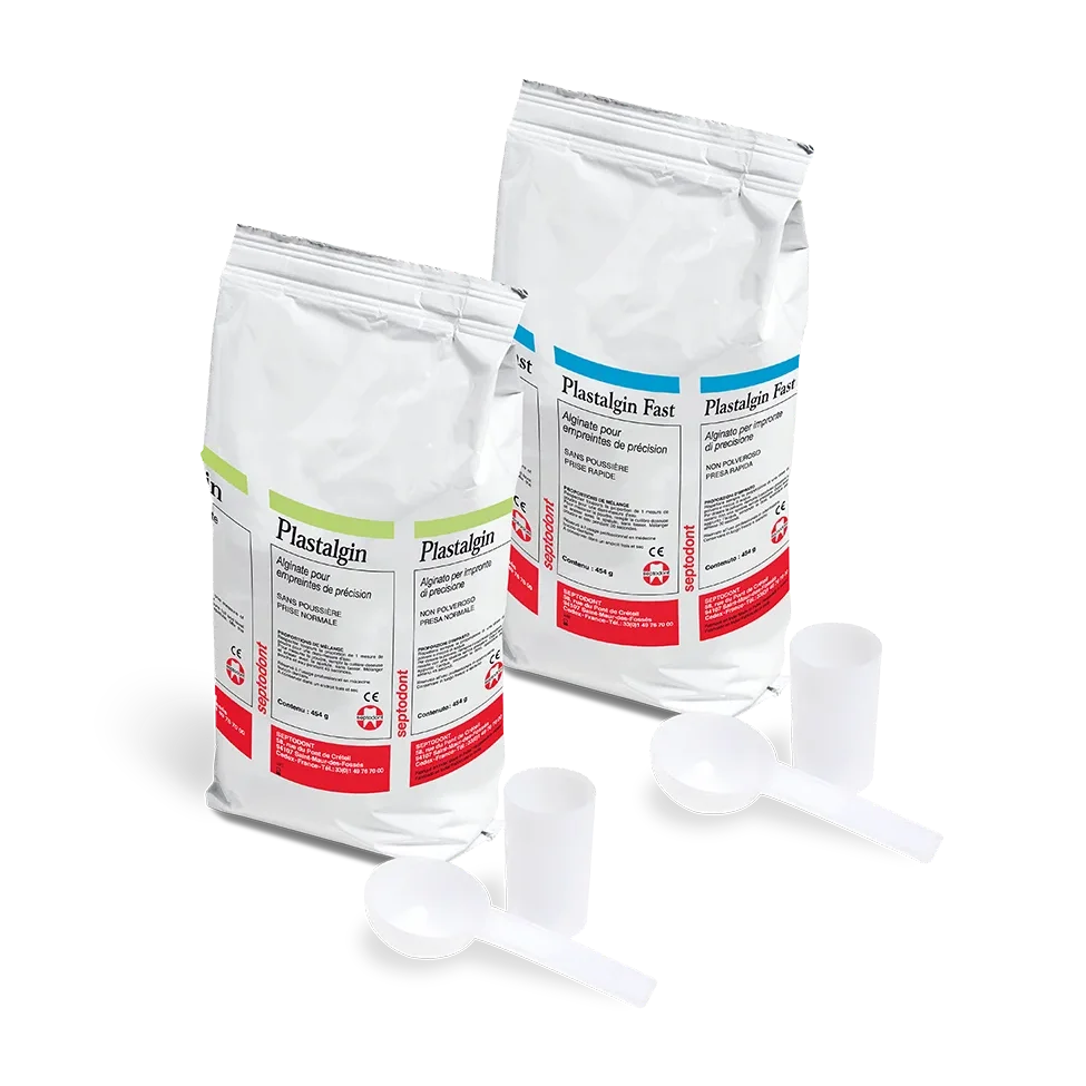 Septodont | Septodont Plastalgin Quick Set Dust-Free Alginate, Apricot Flavored, 16 oz. Bag | 01-C1000