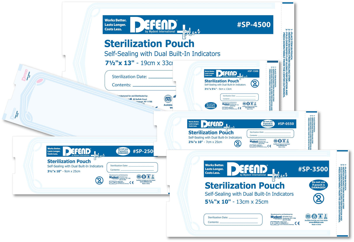 Mydent | Self-Seal Sterilization Pouch, 7.5" x 13", 200/Bx | SP-4500