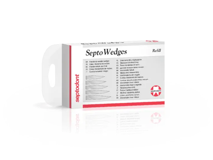 SeptoWedges Assorted Anatomical Wooden Wedges Refill, 100/Pk 01C4020