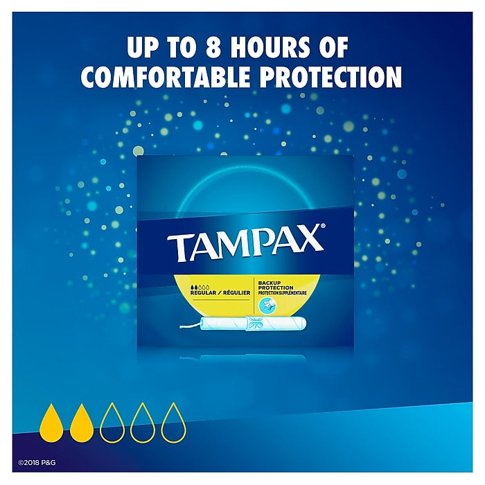 Procter & Gamble | Tampax Tampons, Individually Wrapped and in Vending Tube, Vendible, 5 in Lg, Tampax, 500 PK | 7301002500