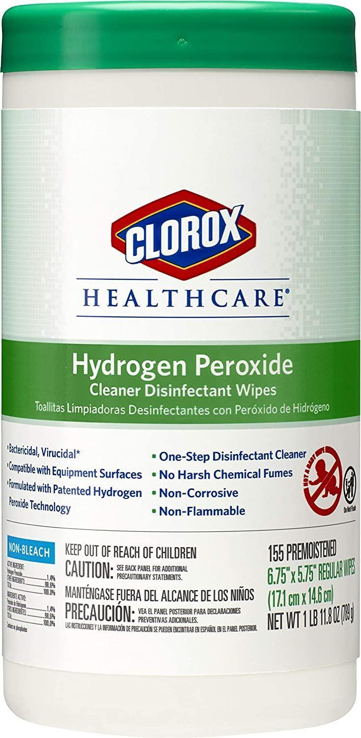 Clorox | Clorox Healthcare Hydrogen Peroxide Cleaner Disinfectant Wipes, 95 Count Canister | 30824