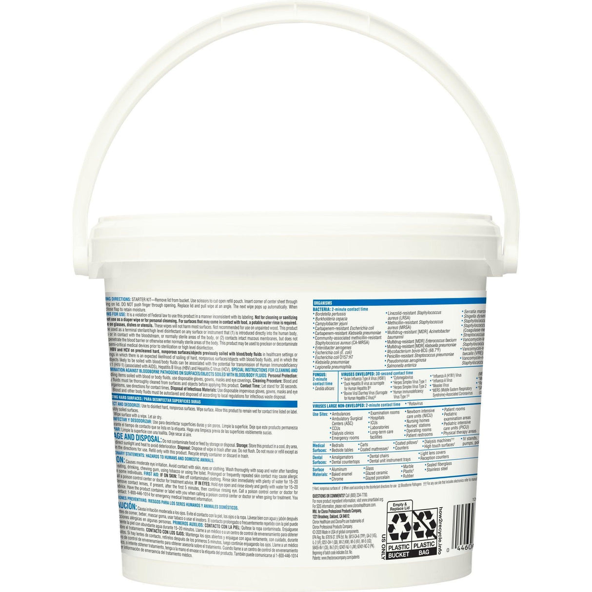 Clorox | Clorox Healthcare VersaSure Surface Disinfectant Cleaner Premoistened Quaternary Based Manual Pull Wipe 110 | 31759