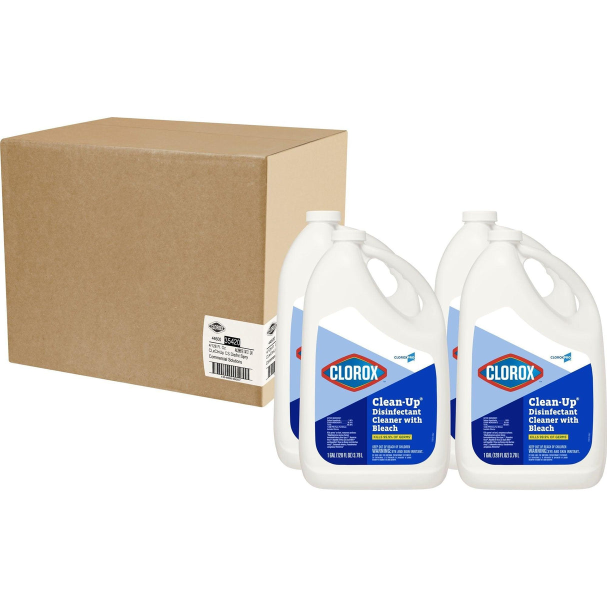 Clorox | CloroxPro Clorox Clean-Up with Bleach Surface Disinfectant Cleaner Refill Manual Pour Liquid 1 gal. Jug | 35420_CS