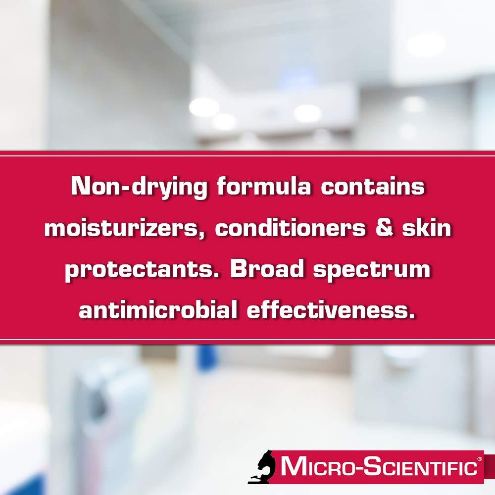 Micro Scientific Industries | Opti-Scrub Antimicrobial Liquid Soap, Broad Spectrum, Non-Drying, 18 Ounce | OS12-018