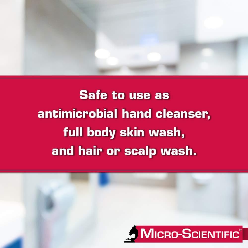 Micro Scientific Industries | Opti-Scrub Antimicrobial Liquid Soap, Broad Spectrum, Non-Drying, 18 Ounce | OS12-018