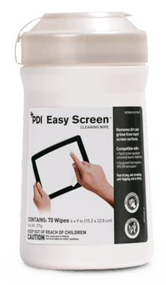 PDI | Easy Screen Surface Cleaner Premoistened Alcohol Based Manual Pull Wipe 70 Count Canister Alcohol Scent NonSterile | P03672-1