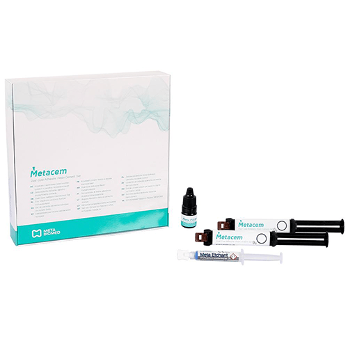 Meta Biomed | Metacem Adhesive Resin Cement Refill - Translucent, 9 Gm. Dual Syringe | 311000