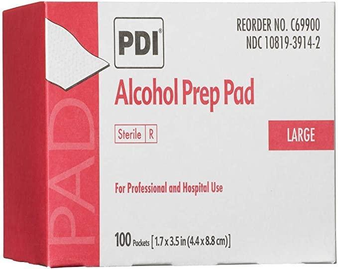 PDI | PDI Alcohol Prep Pads Sterile, Large - 2.5 x 3 Inch, C69900 | C69900-1