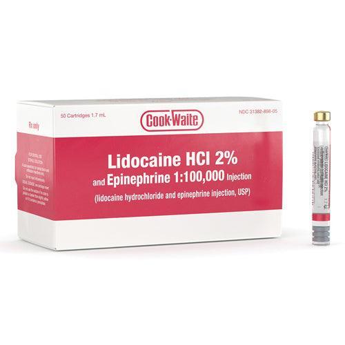 Lidocaine Cook-Waite HCl 2% - Local Anesthetic for Dentist 99167-1