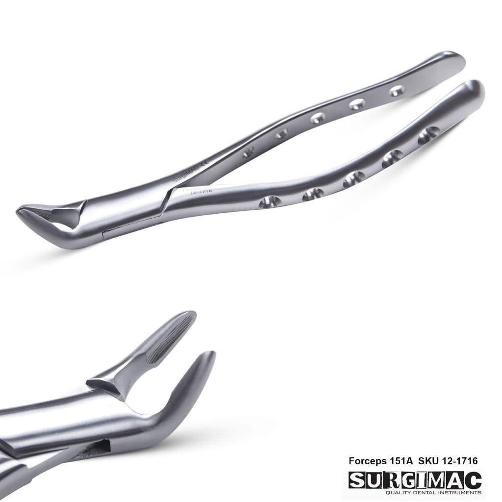 SurgiMac | SurgiMac #151A Extracting Forceps, Stainless Steel, Air Series, 1/Pk | 12-1716