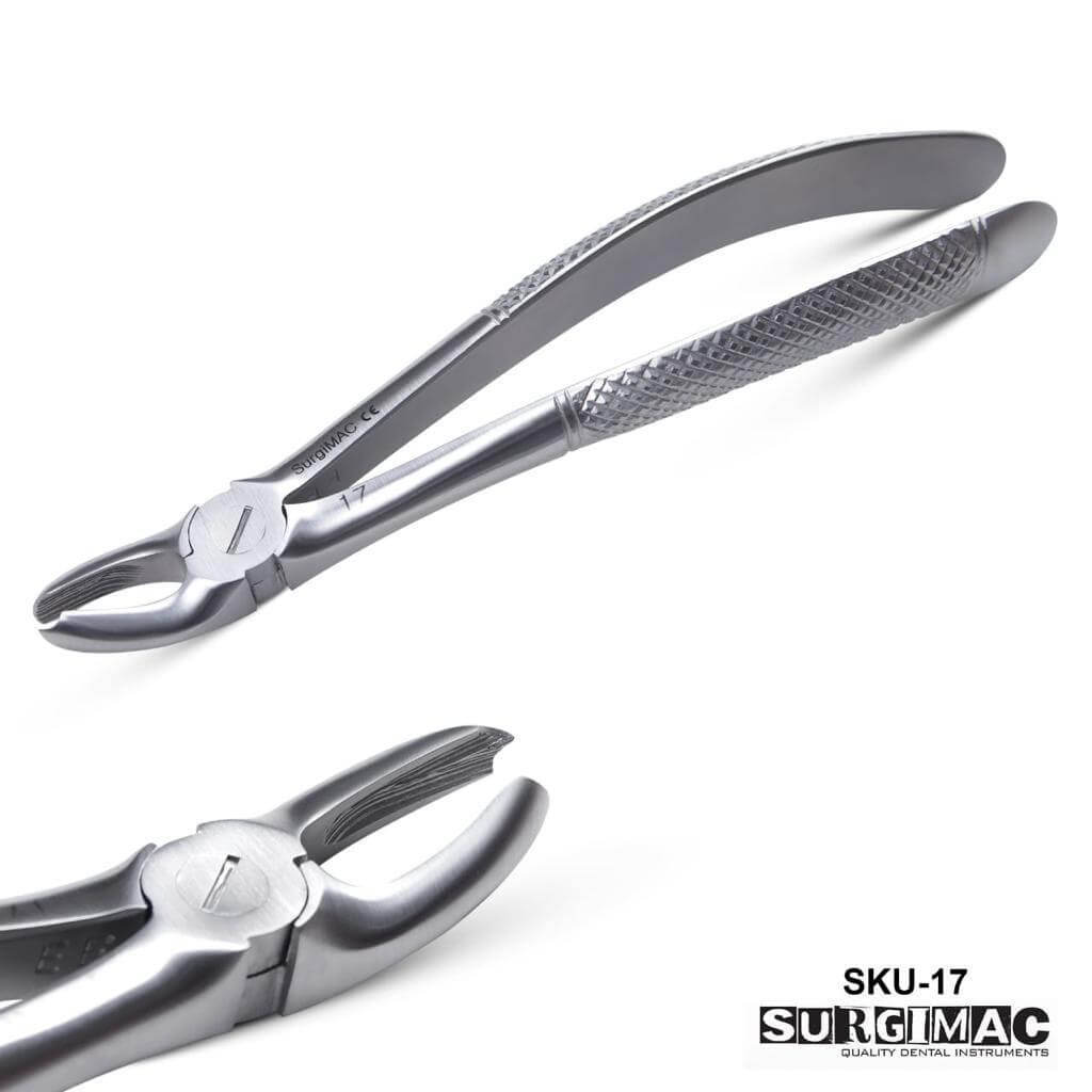 SurgiMac | SurgiMac #17 Extracting Forceps, Stainless Steel, Air Series, 1/Pk | 14-1810
