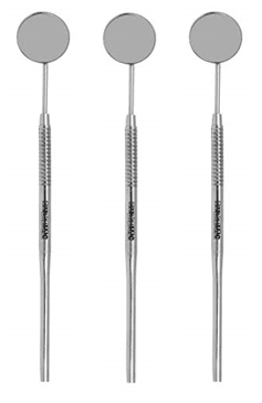 SurgiMac | Dental Mirror #5 with Handle 6.5", Dentist Tool for Teeth Cleaning Inspection by SurgiMac | 10-107-3
