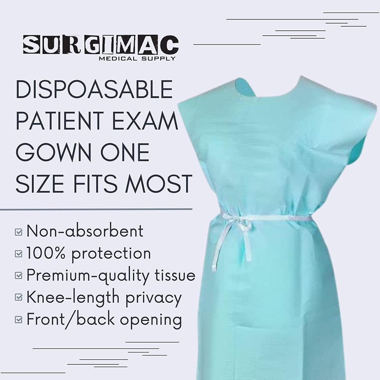 SurgiMac | Professional Medical Disposable Gowns For Exam | 18-842