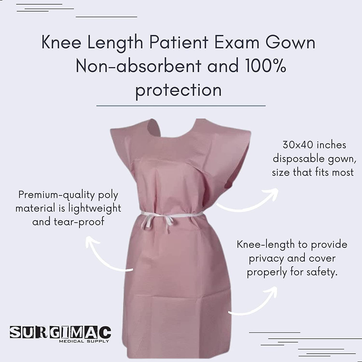 SurgiMac | Professional Medical Disposable Gowns For Exam | 18-842