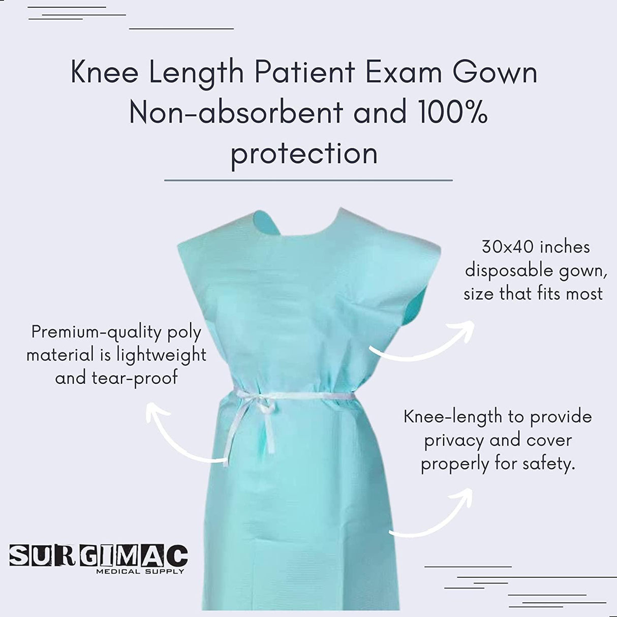 SurgiMac | Professional Medical Disposable Gowns For Exam | 18-842