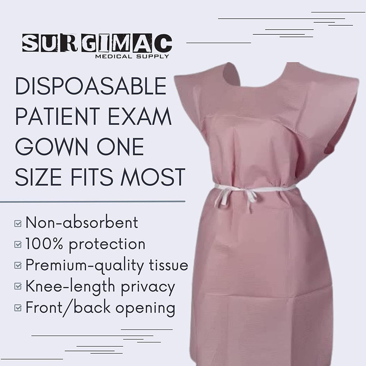 SurgiMac | Professional Medical Disposable Gowns For Exam | 18-842