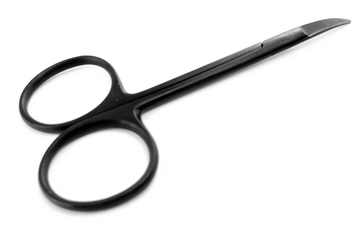SurgiMac | SurgiMac Iris Scissors 4.5", Curved, Stainless Steel, Titanium Black Series, 1/Pk. | 16-2609-B