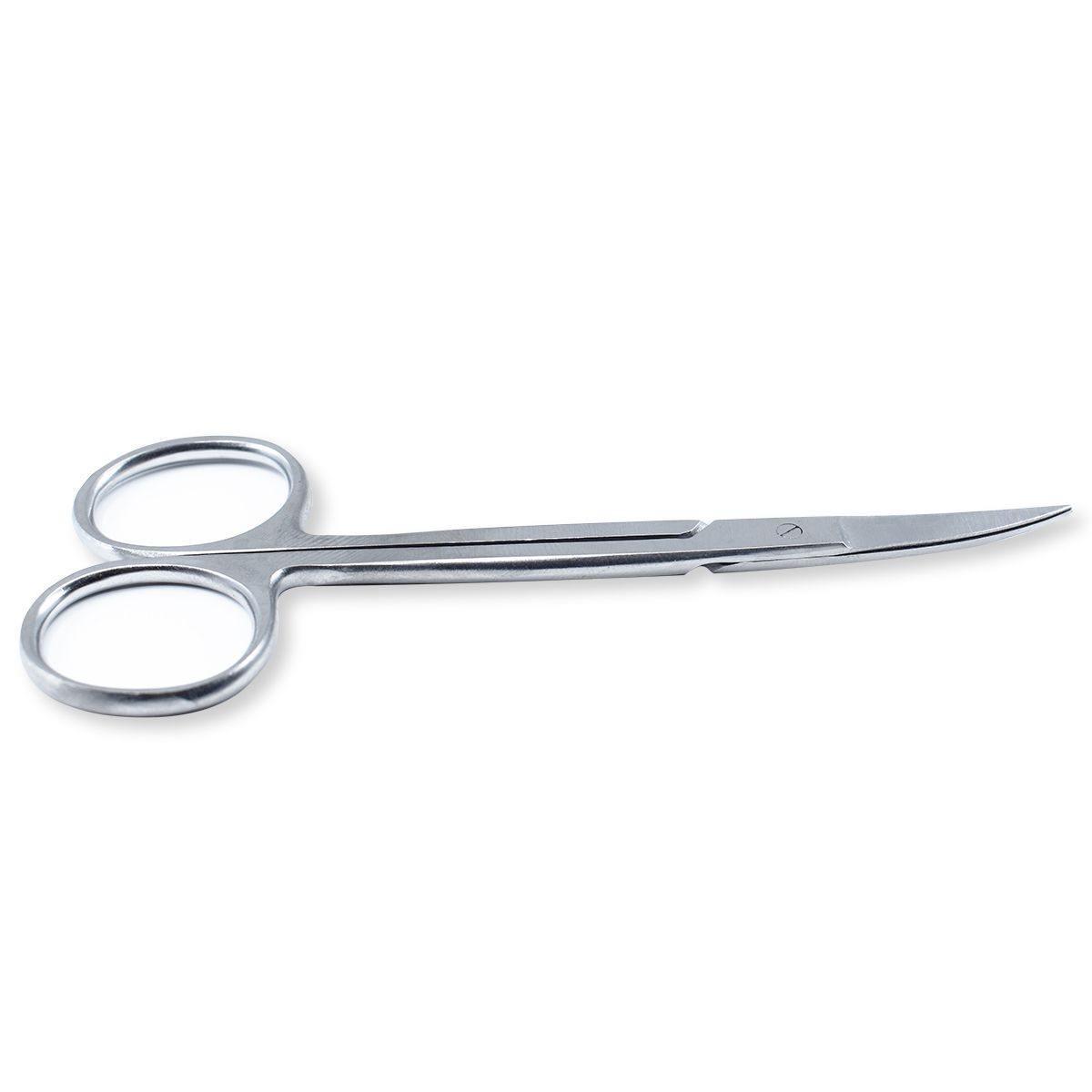SurgiMac | Iris Micro Dissecting Dental Lab Sharp Scissors, 4.5" (11.43cm) Fine Point Curved, Stainless Steel (Set of 5) by SurgiMac | 16-2609-5