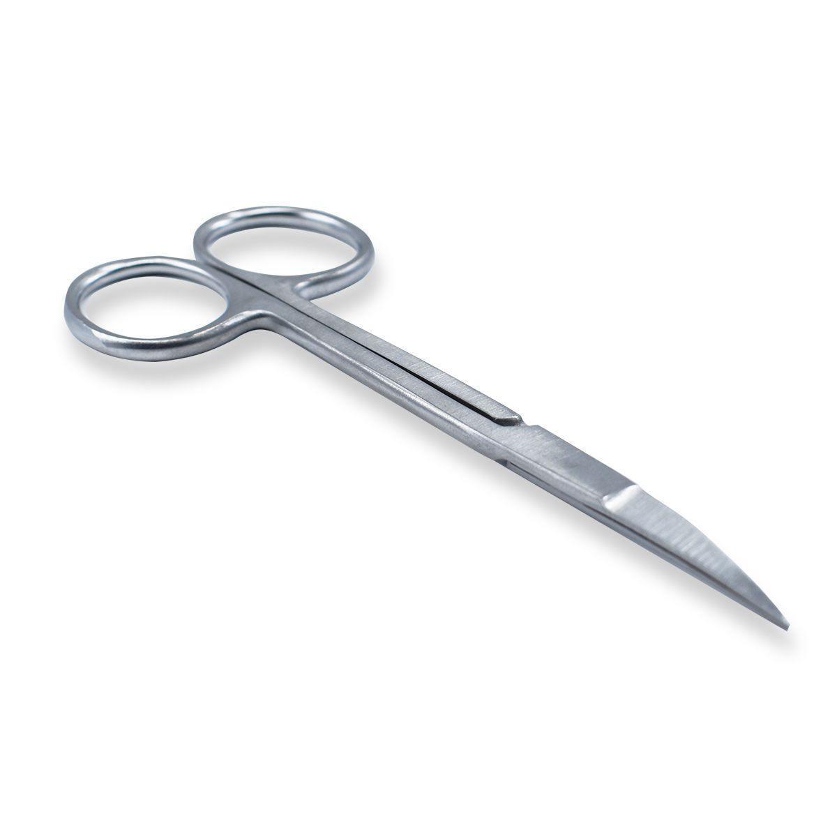 SurgiMac | Iris Micro Dissecting Dental Lab Sharp Scissors, 4.5" (11.43cm) Fine Point Curved, Stainless Steel (Set of 5) by SurgiMac | 16-2609-5