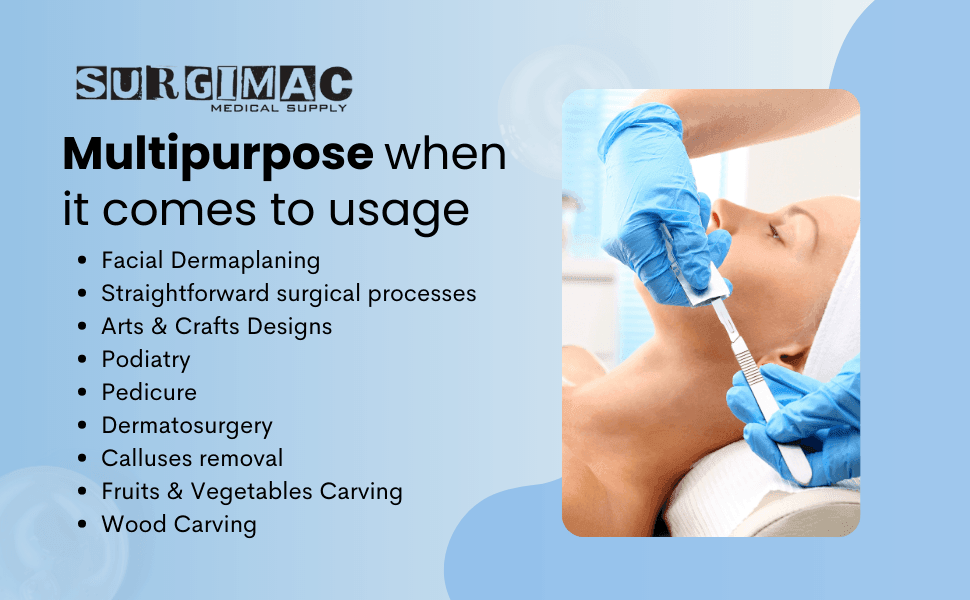 SurgiMac | SurgiMac #10 Sterile Stainless Steel Surgical Scalpel Blade, ProCut, Box of 100 | 10-1210-P