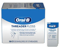 Oral-B Threader Floss 30 envelopes of 5 Threaders, 150/bx