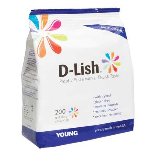 D-Lish Coarse Happy Hour Prophy Paste 200/Bx. With 1.23% Fluoride and Xylitol 311020
