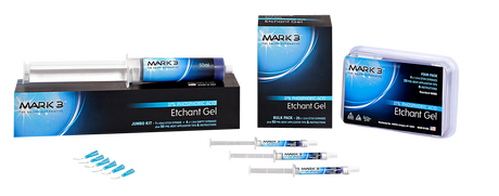 MARK3 | MARK3 Etch Gel 37% Phosphoric Acid 4/pk 1.2ml syringes | 100-9090
