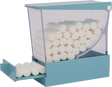 Crosstex | Dispenser, 4" x 3.3" x 2", Blue, 1/ctn | PDCBL