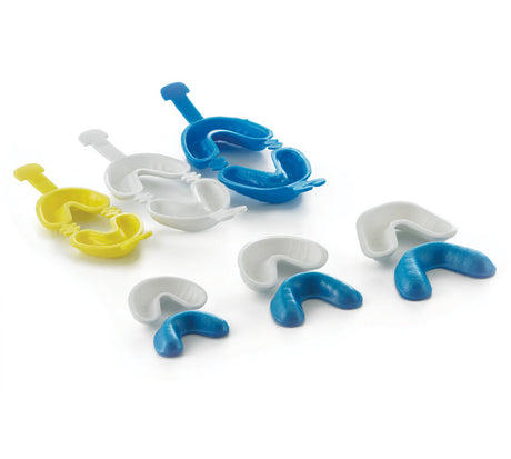 Medicom | DentiCare Disposable Fluoride Gel Trays, Hinged - Blue 50/Bag. Hinged | 10029-MUN
