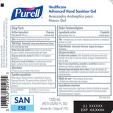 GOJO | Purell Advanced Gel Hand Sanitizer 1,200 mL | 7763-02