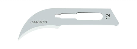 SurgiMac | #12 Sterile Carbon Steel Surgical Scalpel Blade | MacCut by SurgiMac | Box of 100 | MC-10-5212